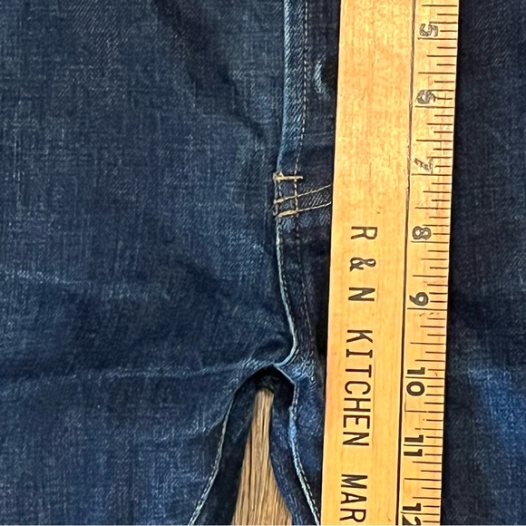 TAYLOR STITCH Selvedge Denim Blue Jeans Mens 32x33 Dark Wash SLIM Fit Button Fly - Picture 16 of 16